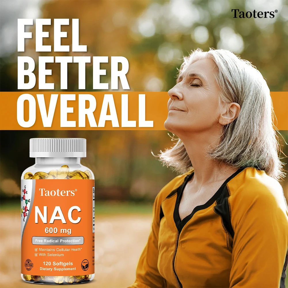 كبسولات مكملات NAC 600 ملغ - تدعم صحة البشرة، ومضادات الأكسدة، والتخلص من السموم، وتعزز المناعة، وتعزيز صحة الجهاز التنفسي، وغير المعدلة وراثيًا #2