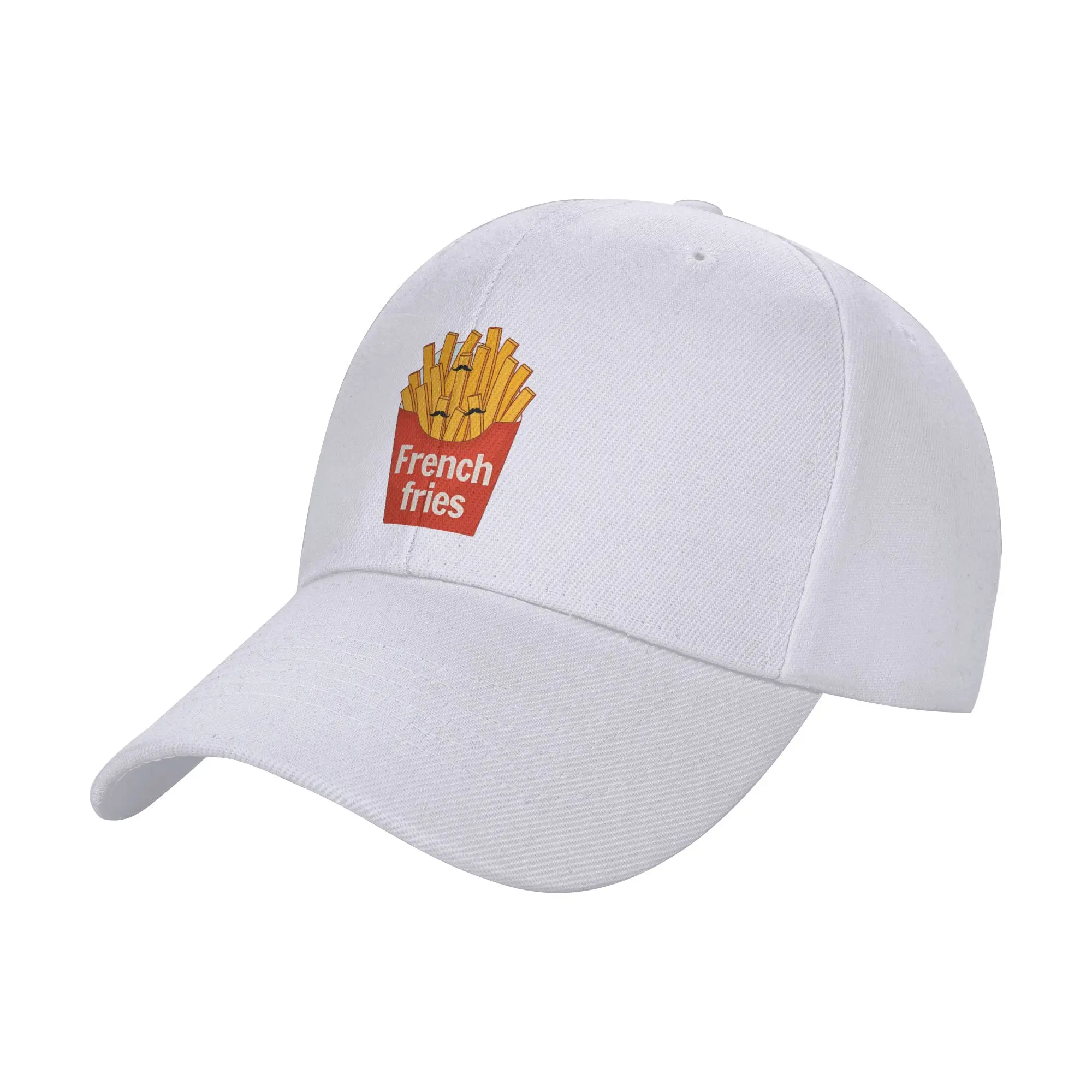 Fashion French Fries Fast Food Pun Curved Brim Baseball Cap Trendy Street Fashion Summer Woman Hat