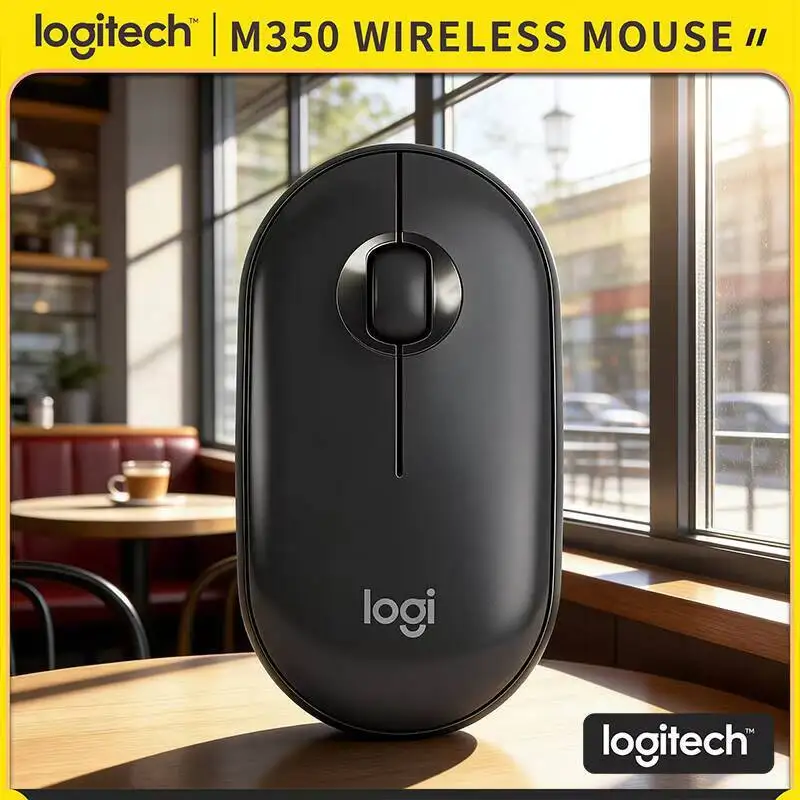 

Беспроводная офисная мышь Logitech M350 — бесшумная работа, 1000 DPI, Bluetooth Low Energy, вес 77 г, совместимость с несколькими устройствами