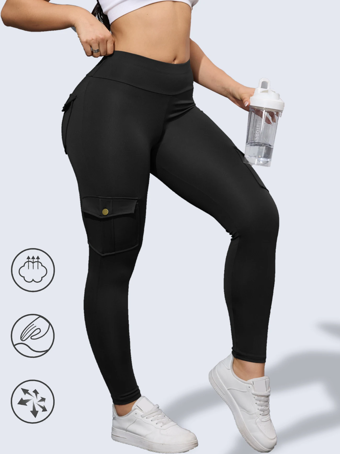 

Осенние сексуальные леггинсы для спортзала с карманами, женские узкие эластичные леггинсы для фитнеса с высокой талией, модные повседневные классические рабочие брюки на открытом воздухе