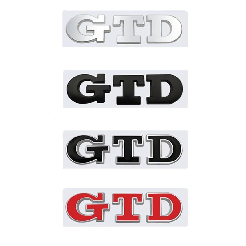 3D Metal TSI TDI GTD GLI Rear Trunk Car Emblem Badge Decals Auto Sticker For VW Volkswagen Polo Golf Passat Jetta Scirocco MK4