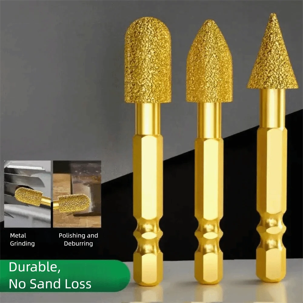 سداسية عرقوب Adamas المغلفة نتوءات دوارة أداة قوية كفاءة جلخ أداة Adamas طحن رؤساء مجموعة غرامة بالتفصيل