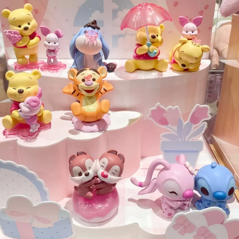 

Новая оригинальная серия Disney Winnie The Pooh Sakura, сезонная серия, весенняя медовая слепая коробка, экшн-фигурка, кавайная кукла, загадочная коробка