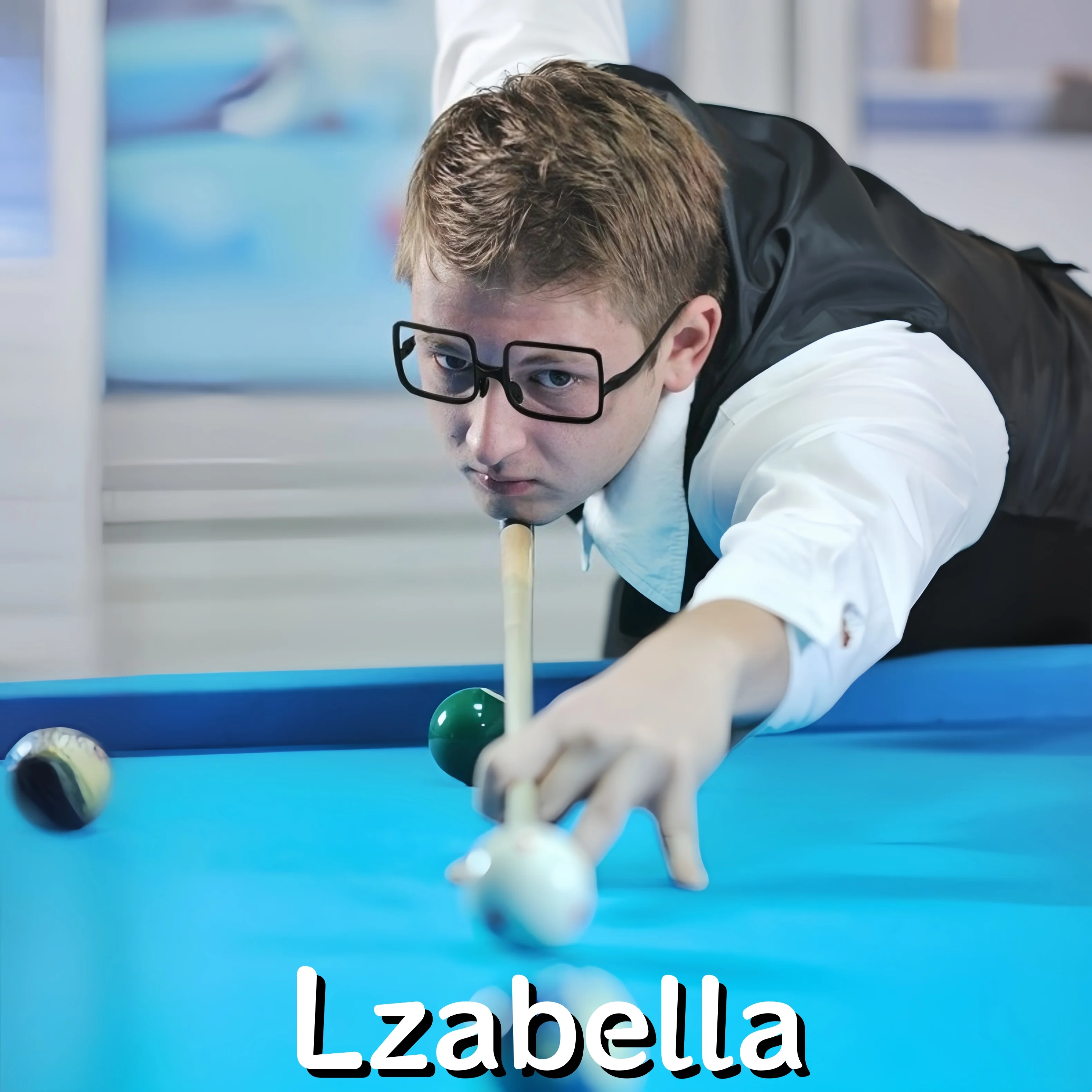 Lzabella TR90 Square Billiards Mirror Retro Fashion Ultra Light Explosion proof and Drop resistant Table Tennis Snooker Glasses