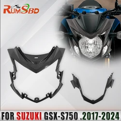 Motorcycle Head Nose Front Upper Lower Headlight Side Cover Injection Fairing For Suzuki GSX-S750 2017 2018 2019 2020 2021 2022