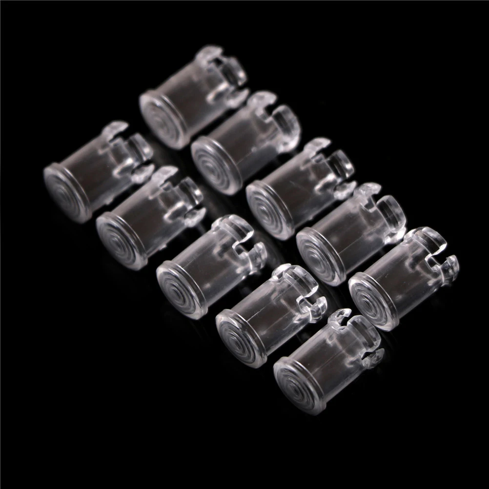 10 PCS 5mm LED Protetor de abajur de diodo emissor de luz transparente