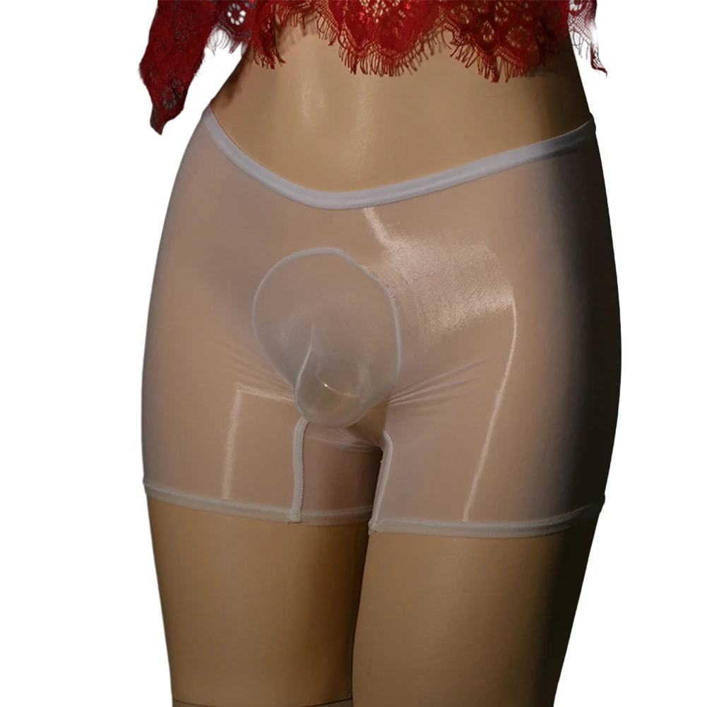 

Men Sheer Underpants Mesh Breathable Flat Boxers Sissy Pouch Panties Gay Underwear Ball Pouch Knickers Scrotum Bulge