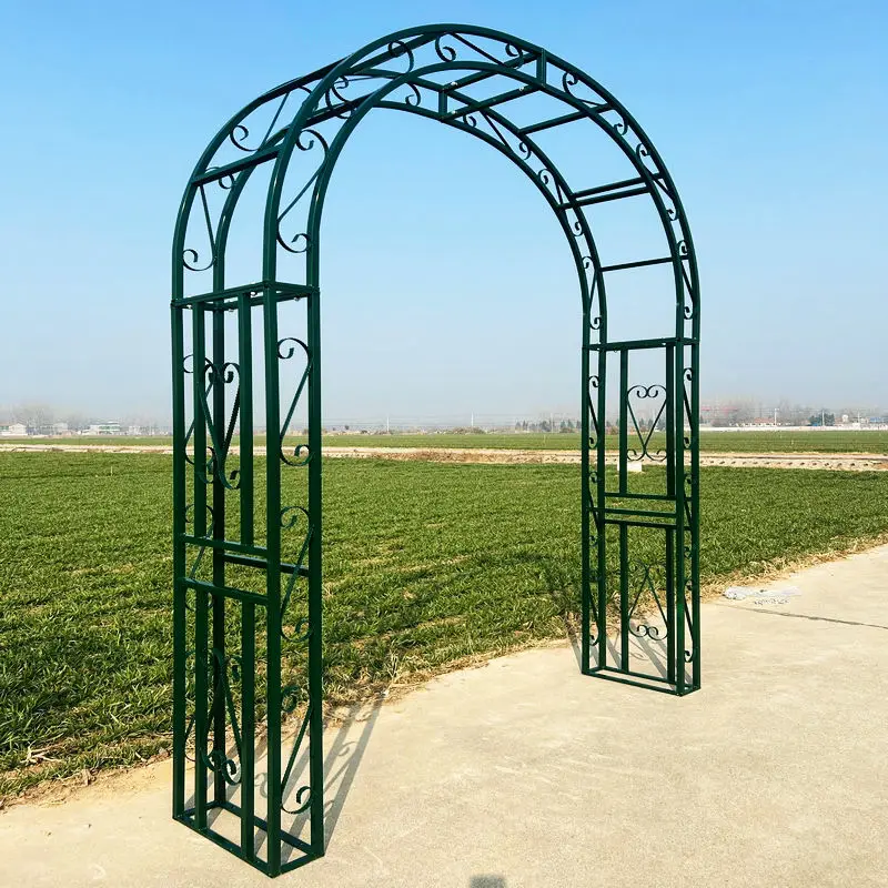 

European flower arch wrought iron flower frame climbing vine frame