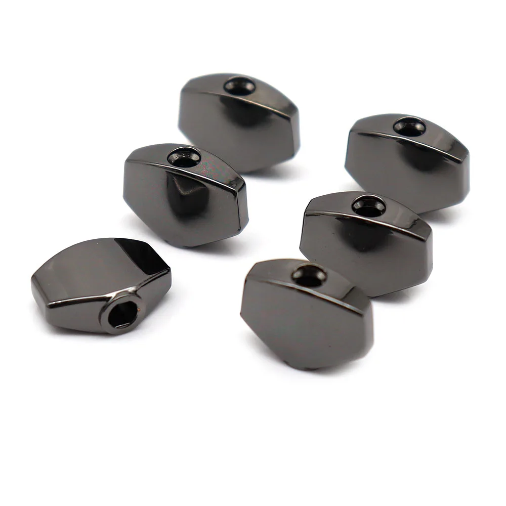 6 Stück Gitarren-Stimmkopf-Knöpfe, Metall-Stimmschlüssel, kleine quadratische Knöpfe, Kopf 3 Farben – Detail 11