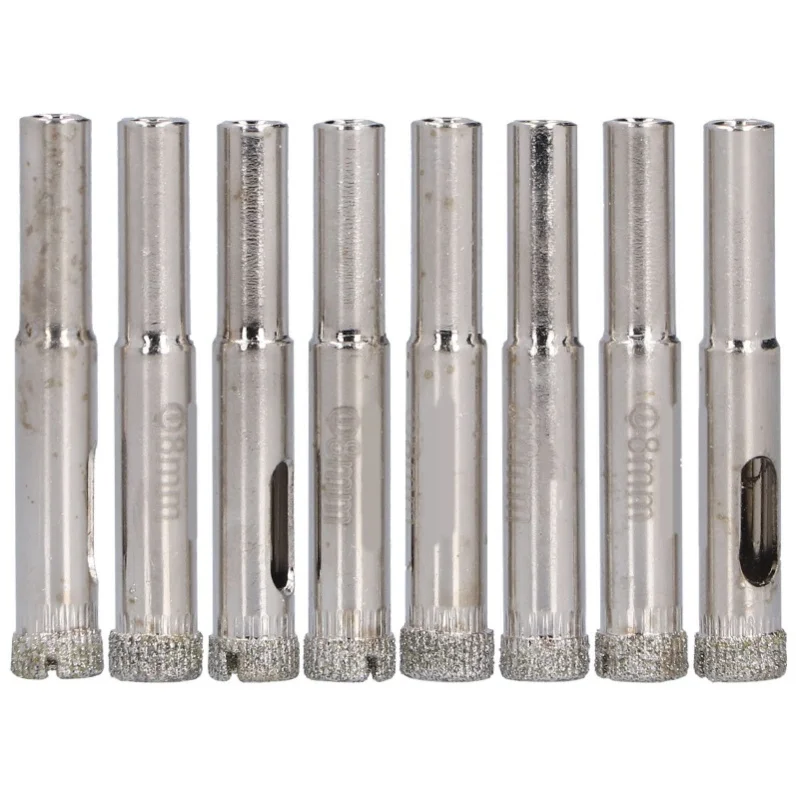 

8Pcs Rhinestone Hole Saw Sturdy Durable Alloy Steel Wearproof TimeSaving Efficient Glass Hole Opener