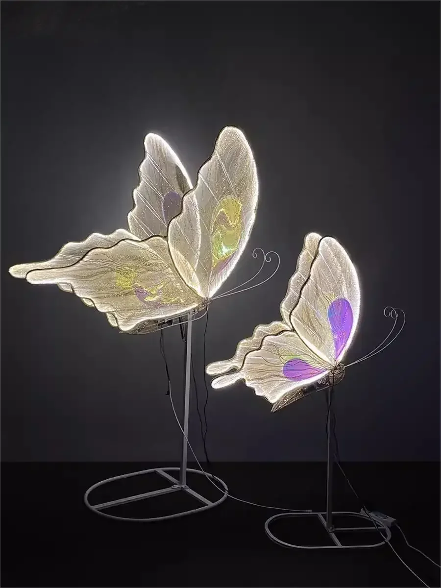 

Wrought Iron Electric Luminous Butterfly, Wedding Props, Ceiling Decoration, T-Stage, Road leading, Stage Layout, Hundred