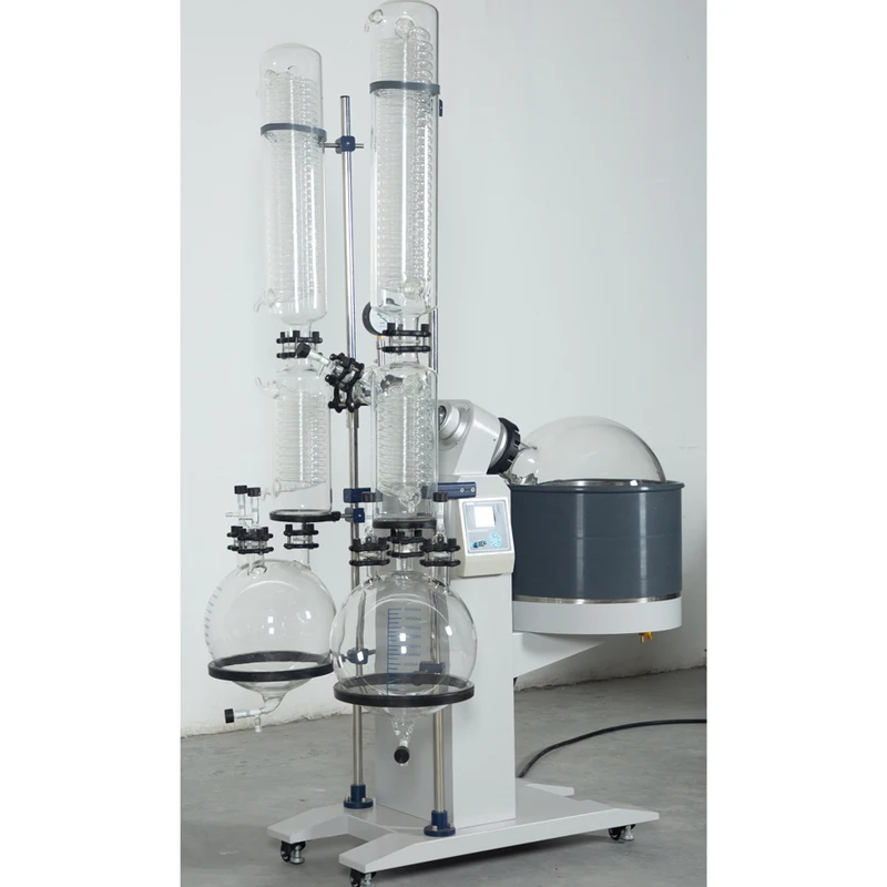 Automatic Glass Alcohol Ethanol Distillation Equipment 20L Double Condenser