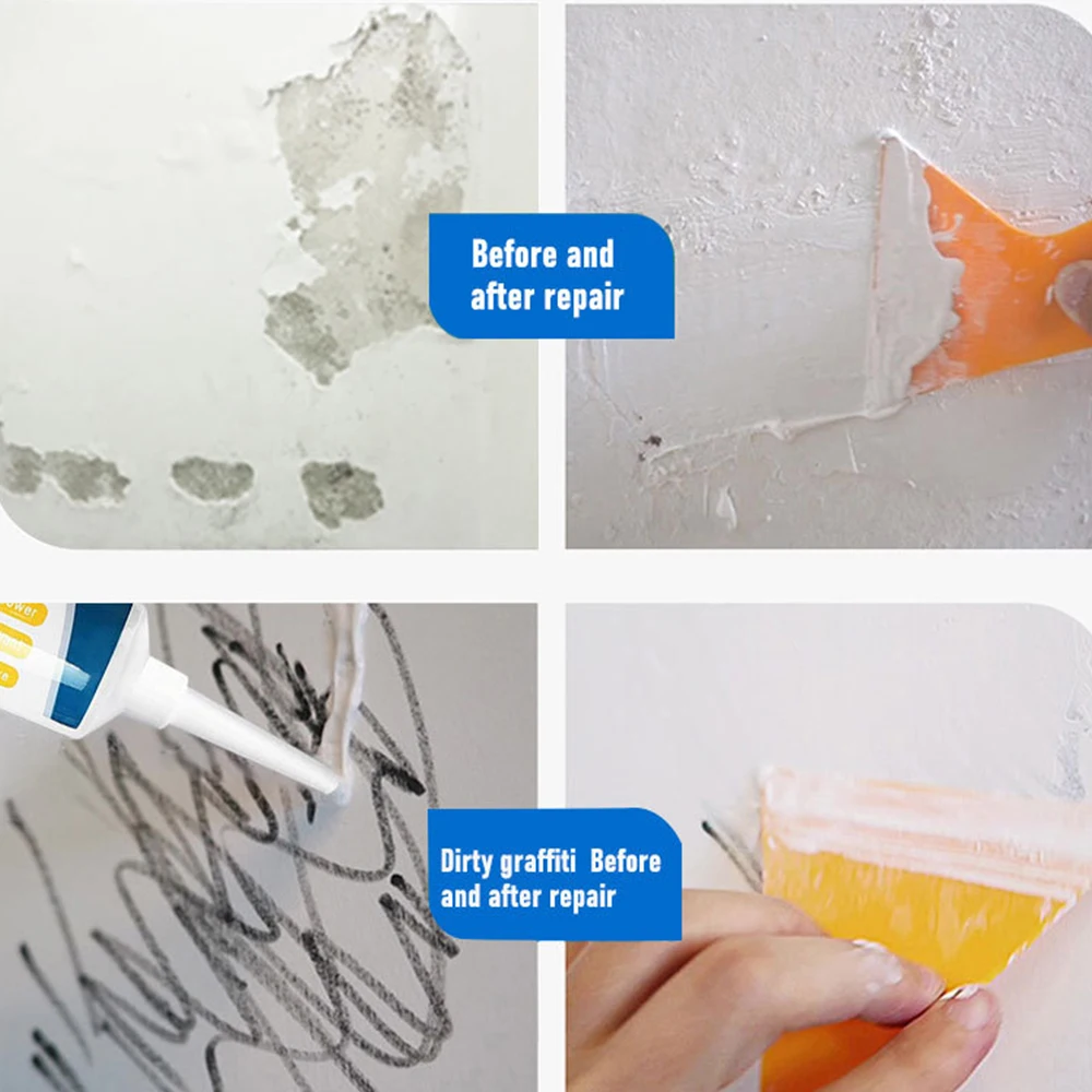 Pâte De Réparation Murale – Prise Rapide, 100g Blanche Avec Racloir, Séchage Rapide, Royaume-Uni