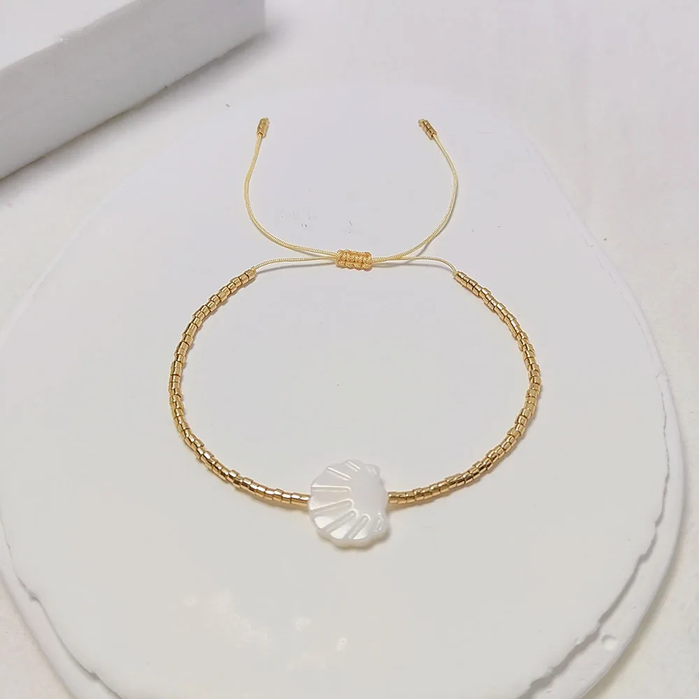 Miyuki-Perlenarmband mit Bösem Blick & Gänseblümchen-Anhänger, stapelbar, verstellbar, Pulseras-Schmuck für Frauen, Teenager, Boho-Strandschmuck – Detail 7