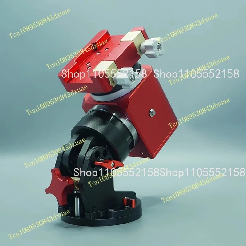 Small Equatorial Instrument Red/Black/Silver 14 Harmonic Astronomical Telescope Stargazing Accessories Without Heavy Hammer