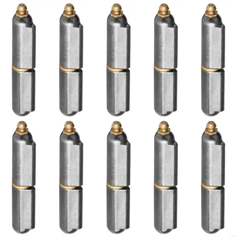 

10Pcs Weldable Hinge with Grease Zerk 6in Heavy Duty Weld on Hinge for Gate