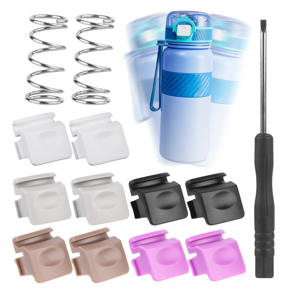 

2 шт. замена крышки для бутылки для воды с пружинами и отверткой для бутылки Owala FreeSip