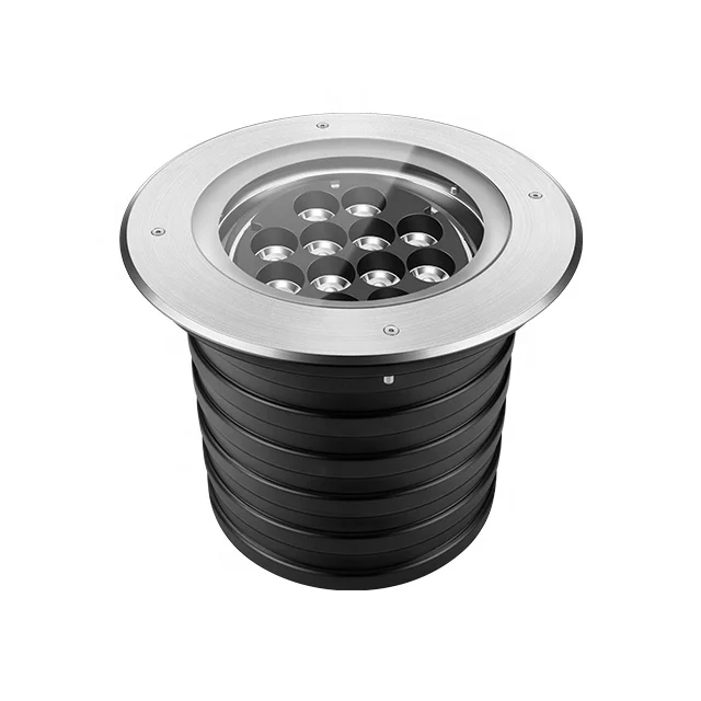 72W Ip68 Recessed Led Inground Lamp Uplight SS304 Faceplate Aluminum Body
