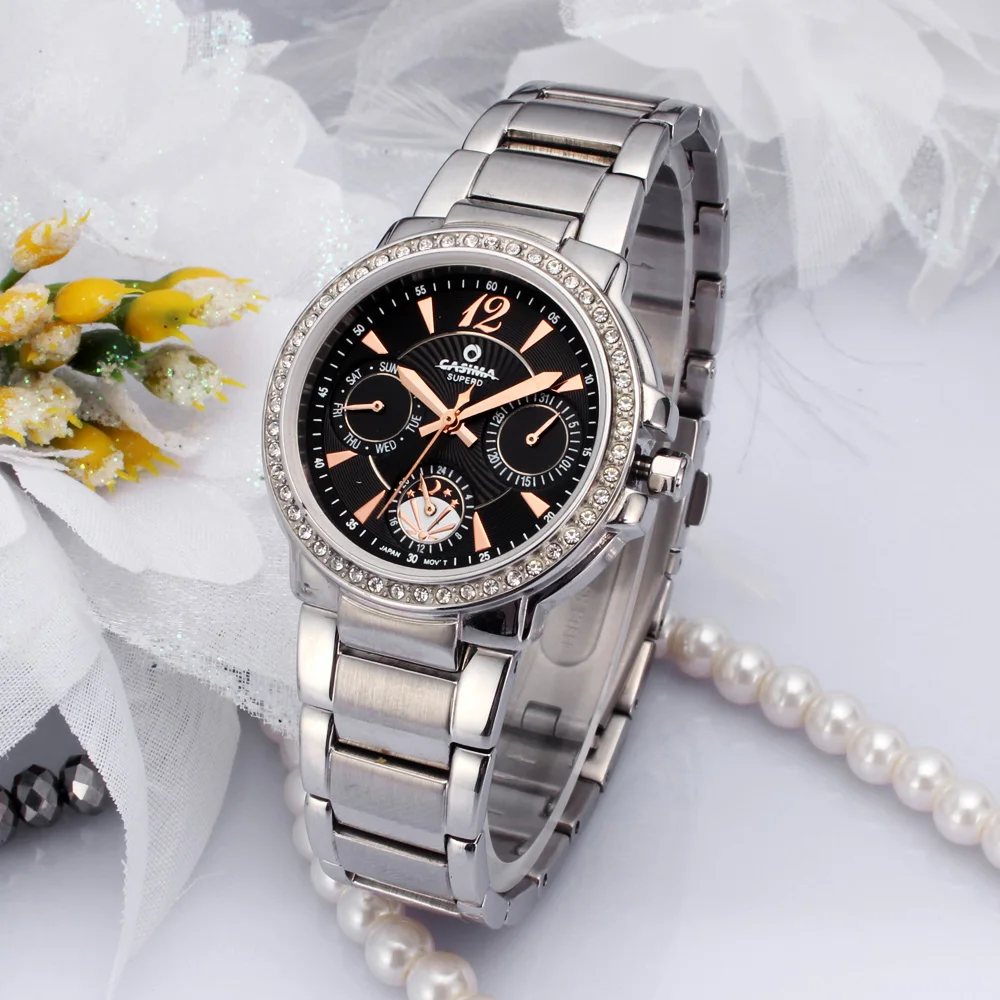 CASIMA Women's Wristwatch, Quartz Movement, Simple Trend  Fashionable, Waterproof, Luminous, Model SP-2902-1007