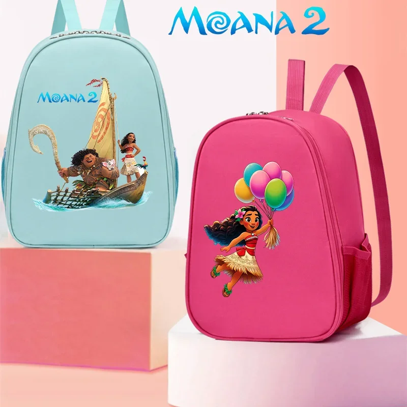 Disney Moana 2 Kindergarten Cute Backpack Children's Early Education Schoolbag Boys Girls Bags Anime Graphic Print Party Gifts