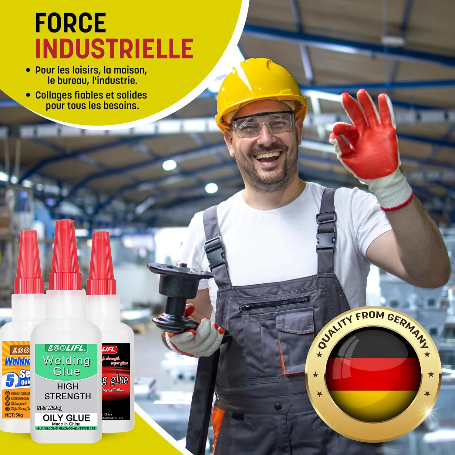 غراء لحام زيتي عالي القوة - غراء فائق القوة - غراء فوري - غراء متعدد الاستخدامات - لإصلاح وتصليح المعادن - مناسب للمعادن والراتنج والسيراميك والزجاج والخشب والبلاستيك #2