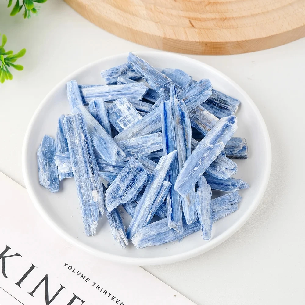 Natural Kyanite Strip Crystal Natural Kyanite Rough Gem Stone Mineral Specimen Witchcraft Reiki Healing Home Decoration DIY Rock