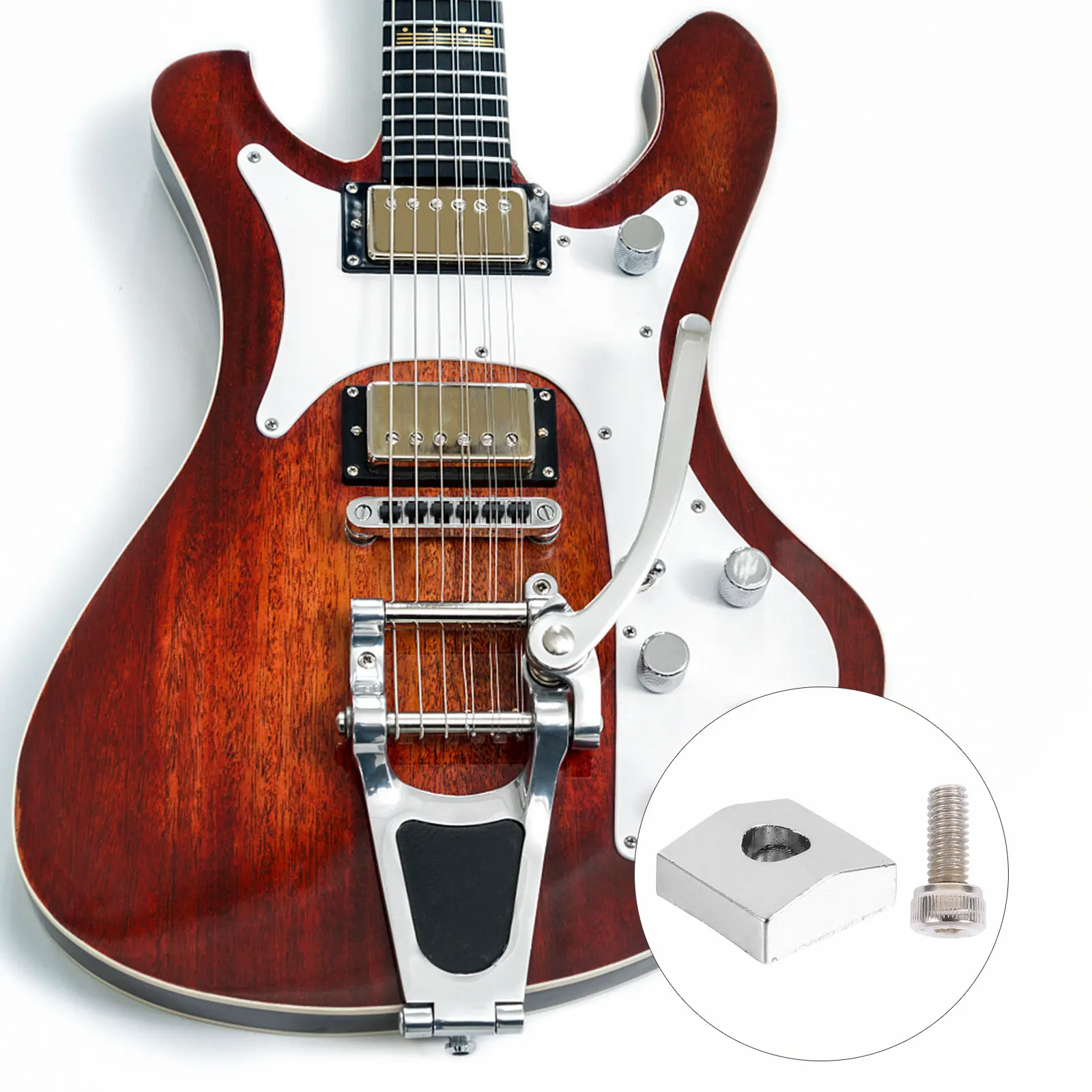 

2Sets Iron Locking Nut Clamps Guitar Tremolo Bridge String Locks Durable and Trustworthy Guitar Locking Nut Clamps