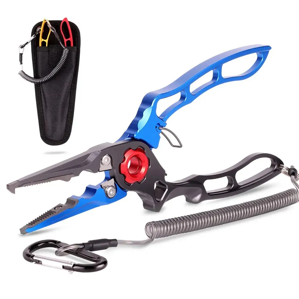 

Multifunctional Fishing Pliers With Lanyard Sheath Saltwater Fishing Line Cutter Hook Remover Fishing Tackle Accessories