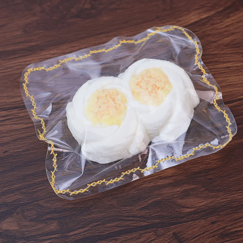 ZOCO Handmade Double Egg Yolk Cake Silicone Squeeze Toy Christmas Party Sensory Stress Relief Gift Bulk Custom Order Best Gift