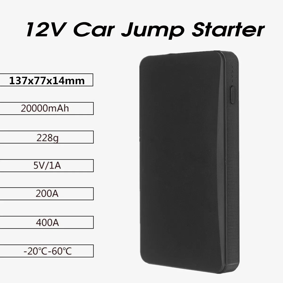 20000mAh 12V Car Jump Starter Power Bank Booster Charger Battery Starting Charger For Cars Car Starting Device Articles For Cars