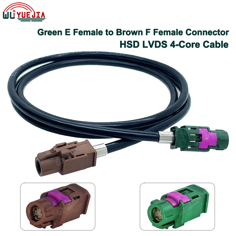 

4 Pin HSD E Female to F Female Connector Car Infotainment System Camera Connection Port High-Speed 4-Core Data 535 LVDS Cable