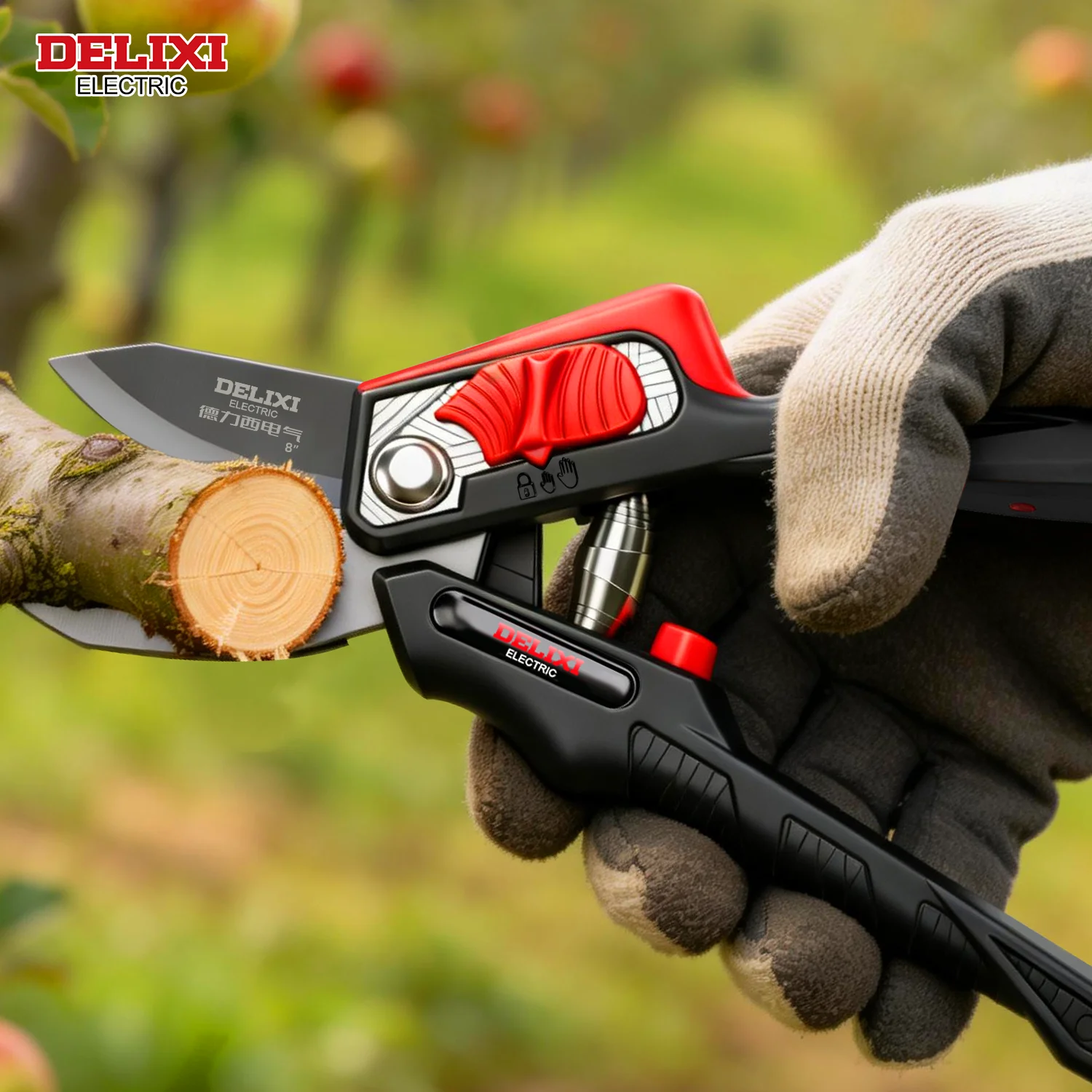 Pruning Shears 9inch Professional Garden Scissors Heavy Duty Hand Tools for Gardening Sharp Bypass Secateurs for Plants Trimming
