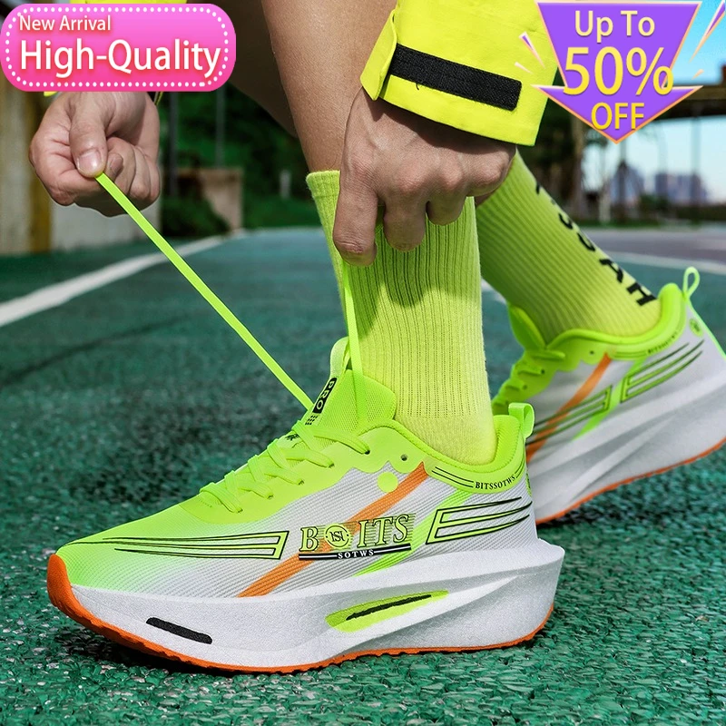 

Hot Selling Anti Slip Fashionable Mens and Womens Sports Shoes Marathon Training Running Shoes Breathable Street Walking Shoes