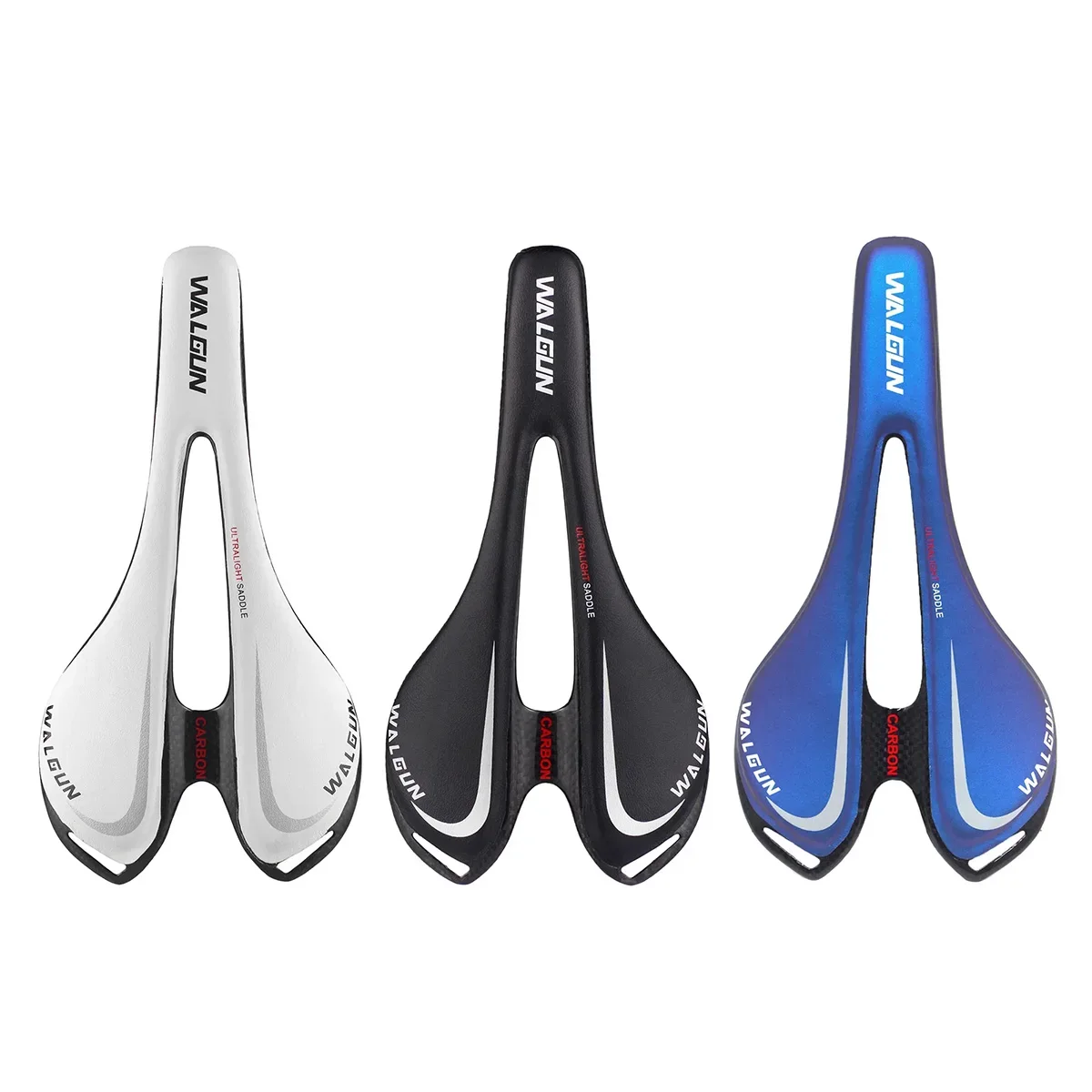 Ultralight Carbon Fiber Bike Saddle,7*9mm Rails,270mm*143mm Bicycle Saddle Seat,Men Women Front Seat Mat,MTB Road Cycling Saddle