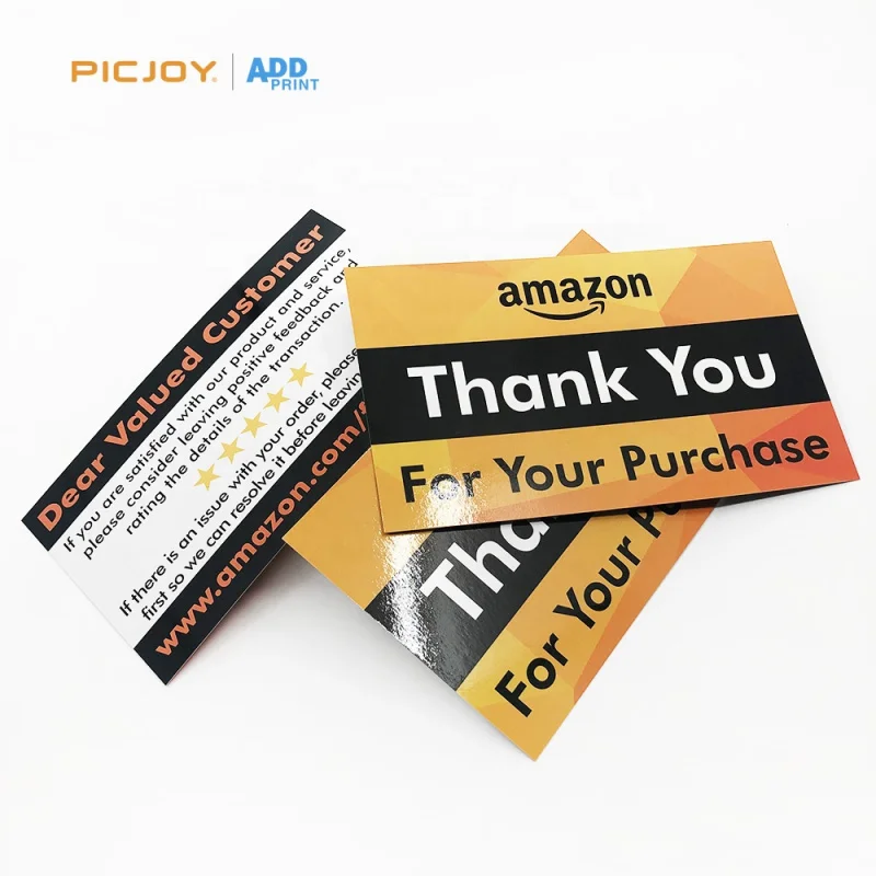 50 0.Zhang.Custom.Custom popular thank you card small business greeting card thankyou card flyer printing service