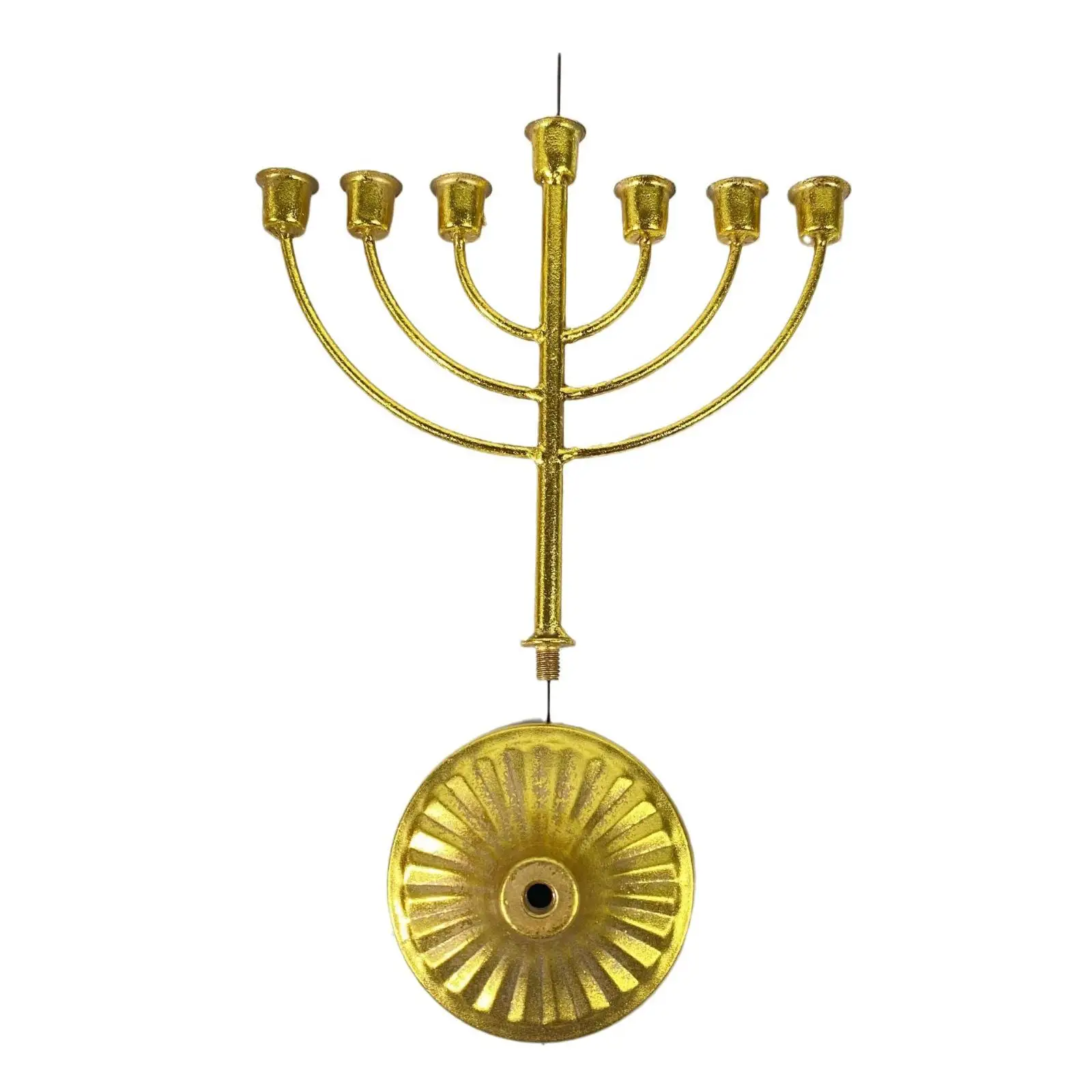 Candlestick Jewish Holder, Table Centerpiece Candelabra Menorah, for Sideboard Cabinet Decor