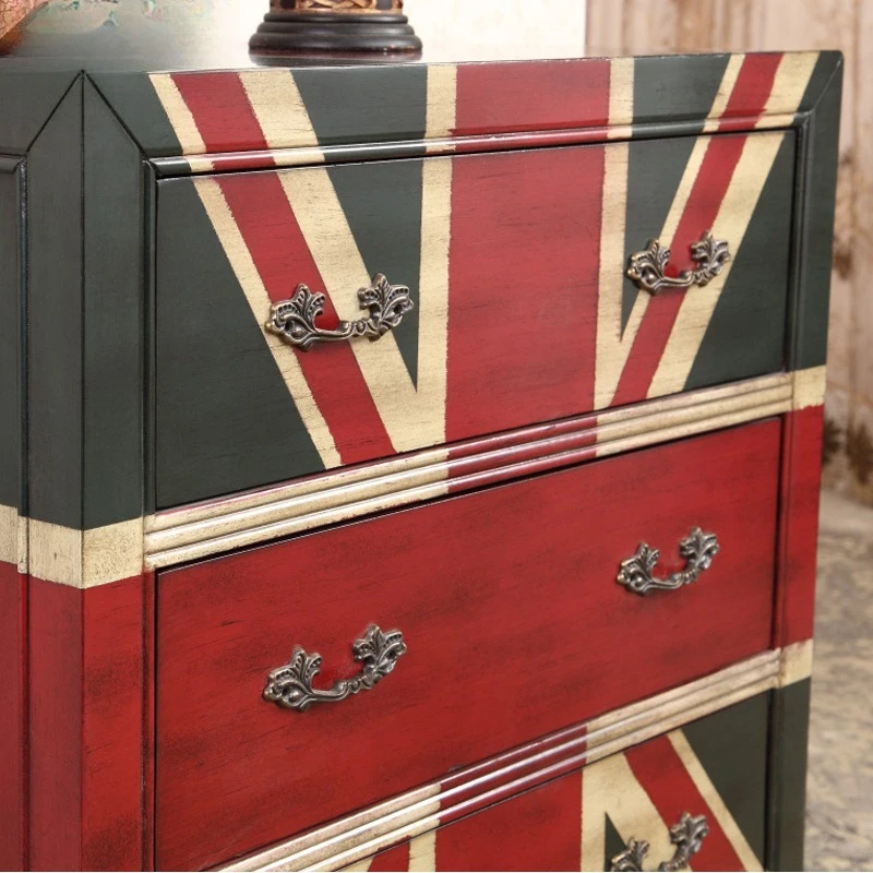 Möbelfabrik-Beistelltisch, Ecklampentisch im Wohnzimmer, drei Eimer im britischen Retro-Stil