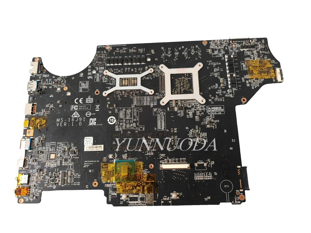 MS-16J91 For Lenovo MSI GE62VR GP62VR GL62 GP72VR GL72VR MS-16J91 Laptop Motherboard With  i5 i7 CPU GTX1050 2G GPU 100% Tested