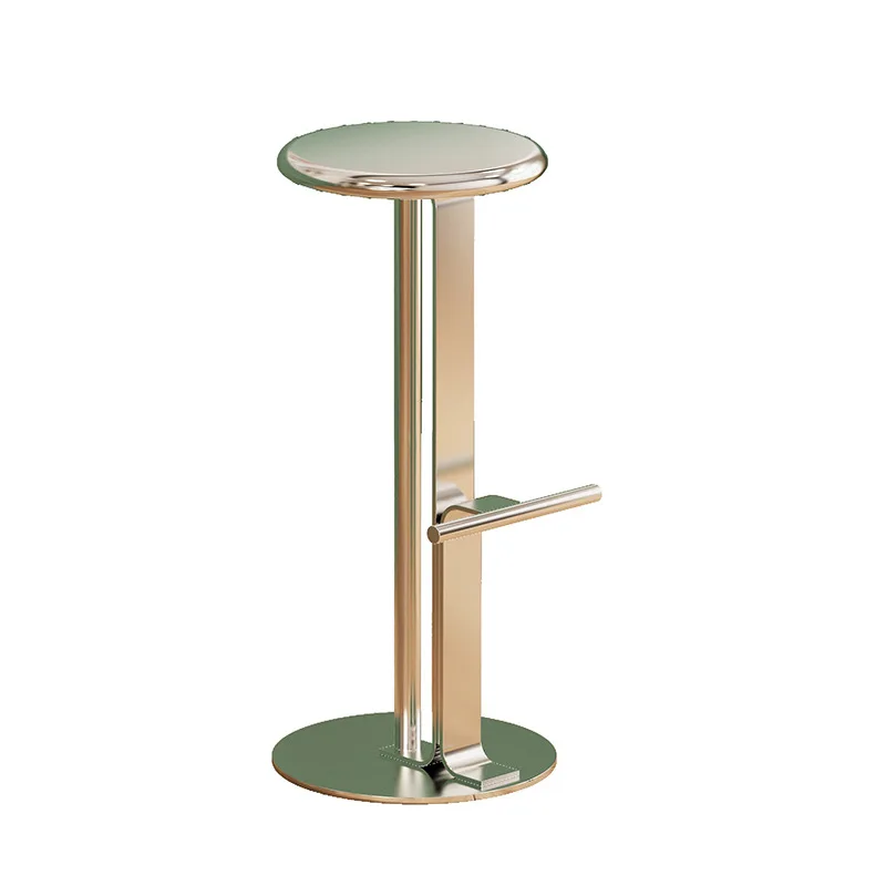 

Tall Chair Household Stainless Steel Light Luxury Outdoor OutdoorStool