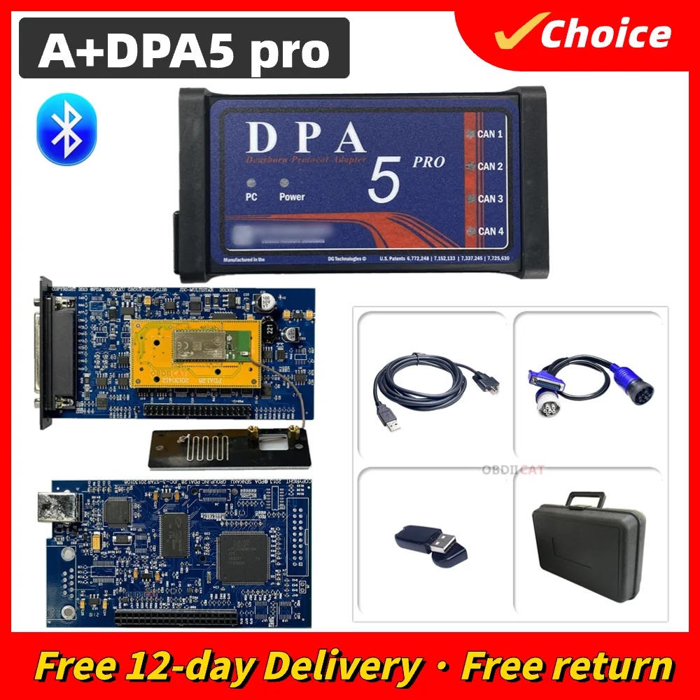 

2025 Newest DPA5 Pro bluetooth V9.5 Dearborn Protocol Adapter Truck Diagnostic Professional Scanner Tool Full SET