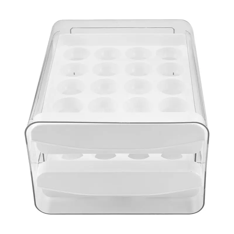 ABNL Egg Container For Refrigerator, 40 Grid/2 Layer Egg Holder For Refrigerator, Egg Drawer For Refrigerator, Egg Fresh Box