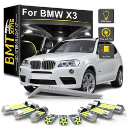 BMTxms LED 실내 조명 BMW X3 E83 F25 2003-2011 2012 2013 2014 2015 2016 2017 자동차 액세서리 Canbus LED지도 돔 램프
