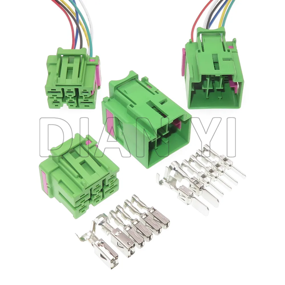 

1 Set 6 Way Auto Plastic Housing Connector For Audi 4F0 937 731 4F0 937 731F 4F0937731 AC Assembly Car Wire Cable Socket