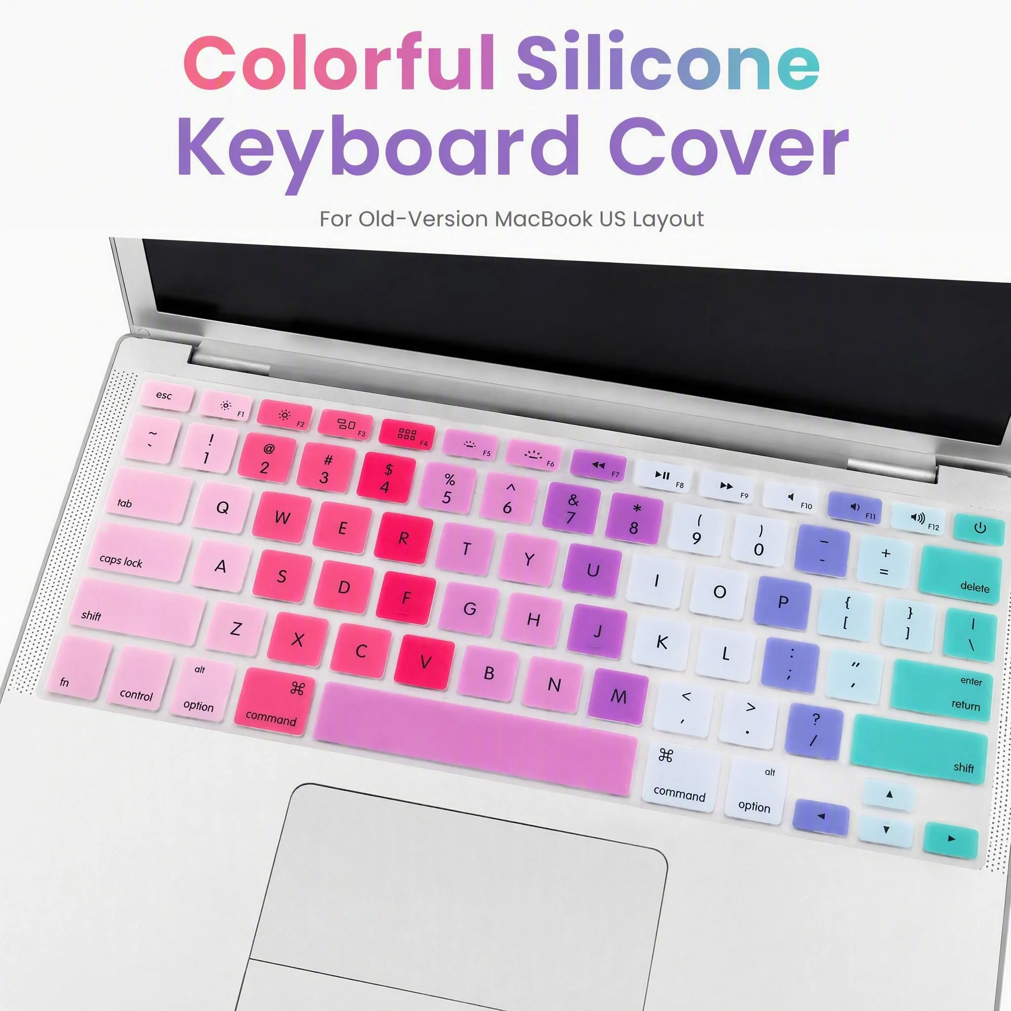HRH Keyboard Cover US for MacBook Air 13'' A1466 A1369 for MacBook Pro 13.3'' A1278 A1425 A1502 for MacBook Pro 15'' A1286