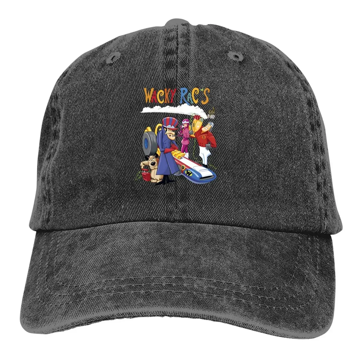 

Summer Cap Sun Visor Vintage Cartoon Hip Hop Caps Wacky Races Cowboy Hat Peaked Trucker Dad Hats