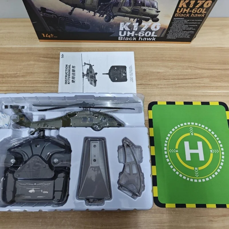 

Wltoys Rc Helicopters Brushless Motor K170 Uh-60l 2.4ghz 4ch 6-Aixs Gyroscope Single Blade Propellor Gyro Rc Toys For Children