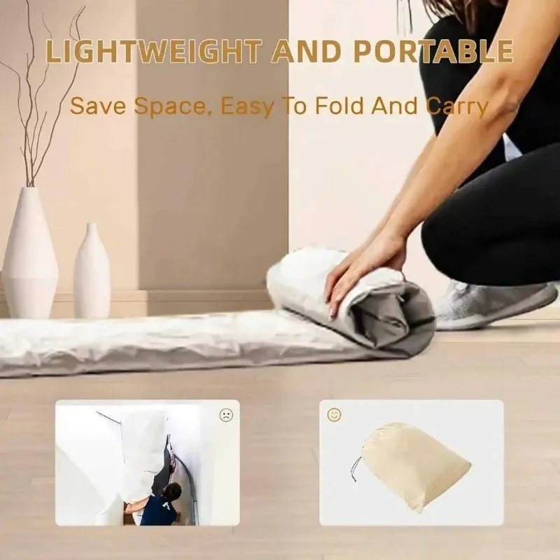 Top Quality 195cm Single Foldable Inflatable Mattress 1PC, Portable Outdoor Air Mattress for Camping Office Nap Bed Home Use
