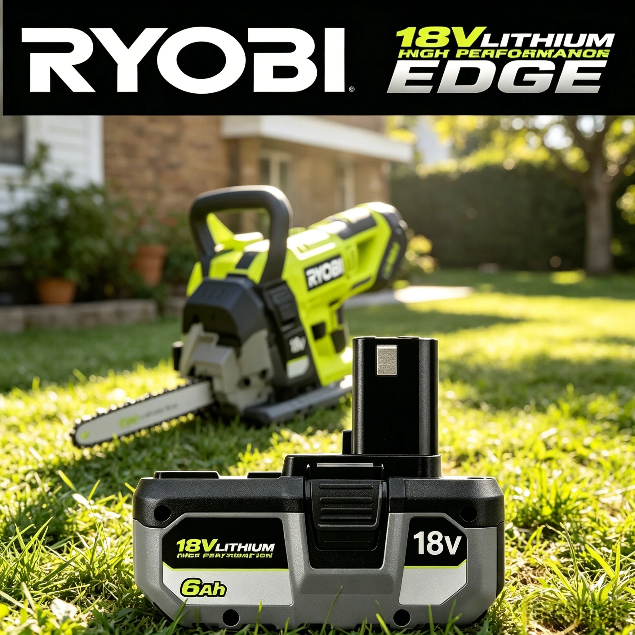 Original RYOBI 18 Volt Li-ion Battery Low Self Discharge Technology High Power Output Compatible P104 P107 P108 P109 Power Tools