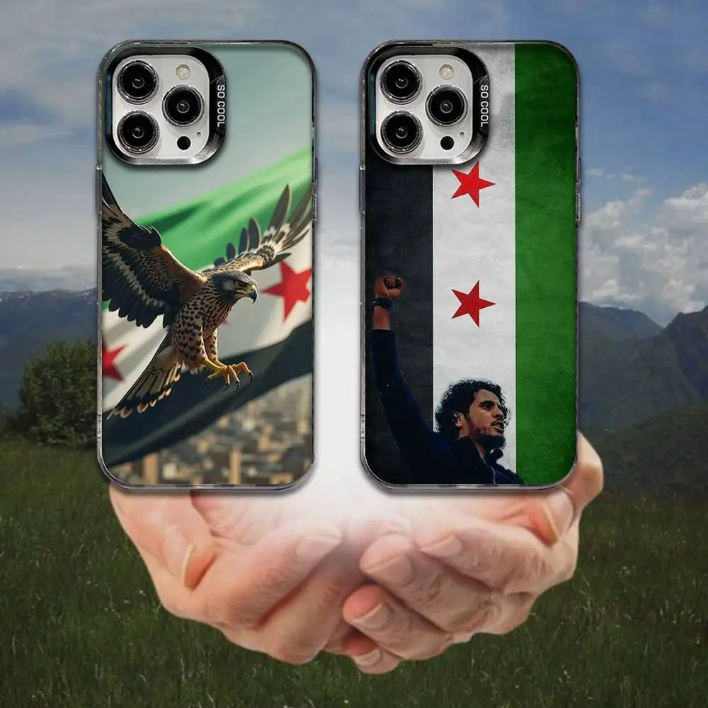 

Syrian Revolution Flag Phone Case For iPhone 16,15,14,13,12,11,8,7,Pro,Max,Plus,Mini,XS,SE Anti Fall Black Matte Hard