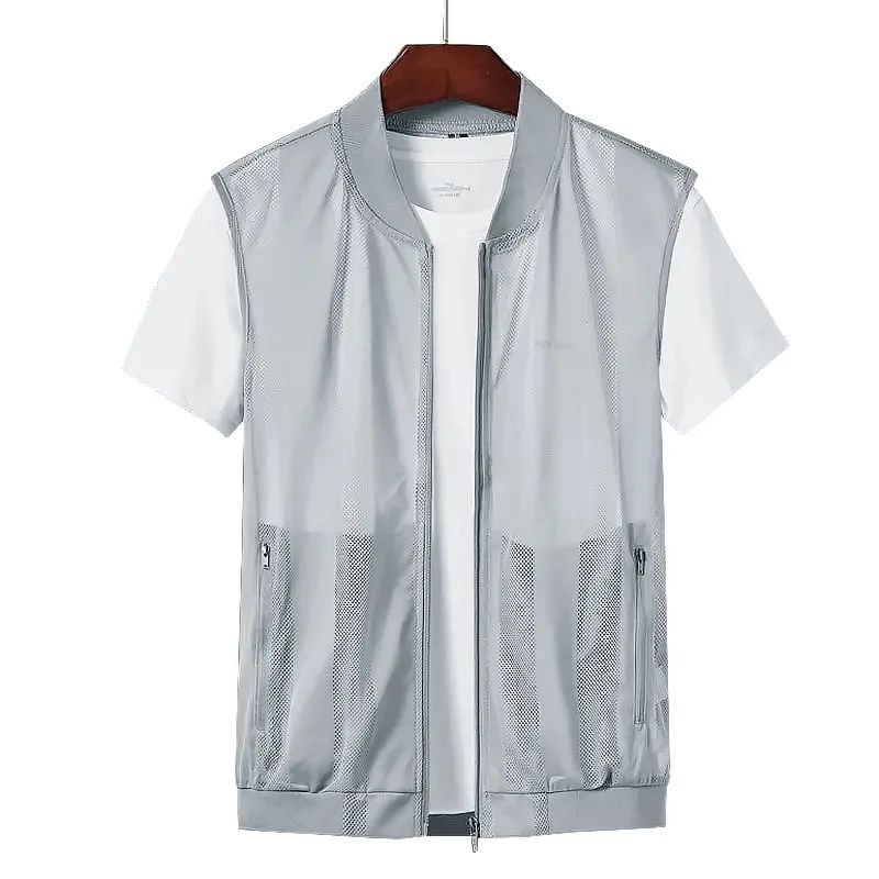 Men's Mesh Vest Summer Lightweight Casual Work Fishing